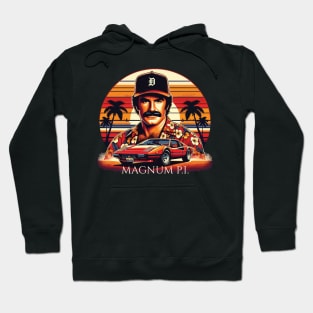 Magnum PI Tribute - Movie Series Magnum Tribute - Higgins - Rick -  Selleck Tribute - Tom Tribute Magnum Series - Miami - Beach Hoodie